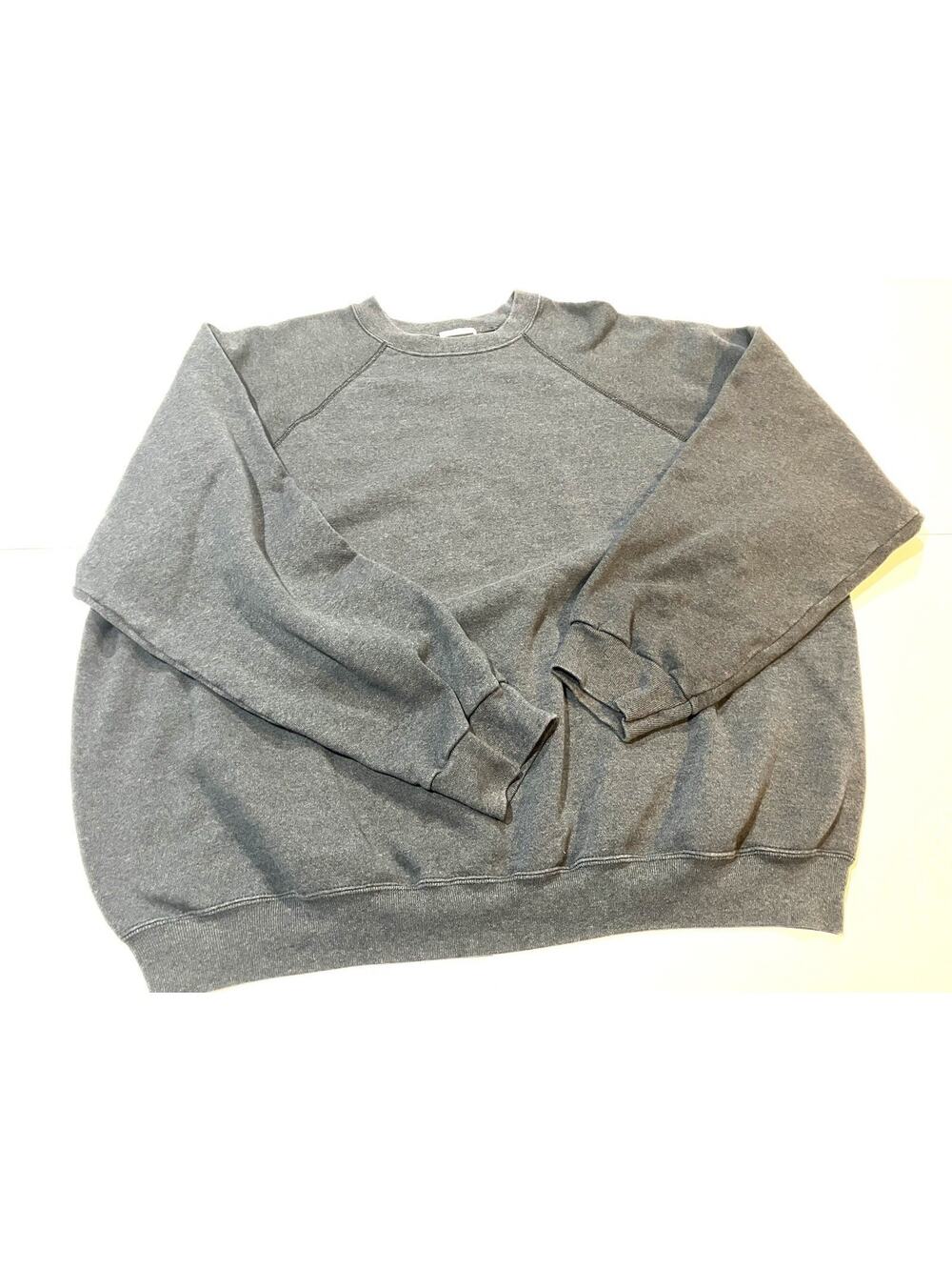 Vintage 90s Gray Tultex Sweatshirt 3XL Blank Plain Solid Sweater Made in USA
